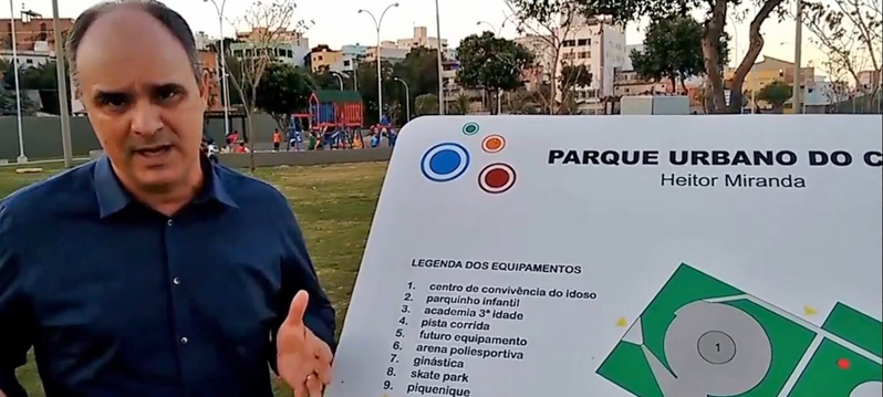 Vereador Ricardo Chiabai faz visita � Parque Urbano de Cocal